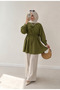 Women's Drawstring Detailed Hijab Shirt - 2