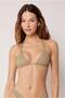 Triangle Bikini Top Metallic Glow