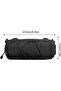 1-Piece Bicycle Handlebar Bag, multi-functional organizer, shoulder cylinder tool bag, waterproof black - 2