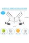 4-Pack Clear Acrylic Display Stand Set for Sports Balls with Anti-Slip Mats - 2
