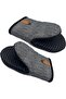 Mini Heat-Resistant Gloves Non-Slip Silicone Lining 2-Pack Kitchen Black