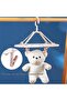 Clothes rack - Foldable clothes rack - Plastic hanging clothes rack - 20 clothes clips - Light pink circles - 4