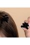 Women's Mini Hair Clip Set (20 pieces) - Small Bow Claw Hair Clips - Non-slip Hair Clips - Black - 2