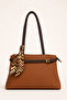 Women's Shoulder Bag with Scarf Detail, Medium Size, Multi-Compartment, Daily Stylish Handbag Elt0408
