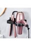 Black Bathroom Hair Dryer Holder - Wall-Mount Styling Tool Stand - No Drilling Required - Compatible with Hair Dryers & Flat Irons - 2