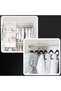 Clothes hangers, suitable for wardrobes, non-slip flocked clothes hangers, household non-marking clothes hangers, black, 20-pack. - 7