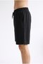 Men's Black Above-Knee Shorts Relaxed Fit Casual Sports Bermuda Shorts with Pockets and Laces - 6