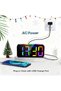 Digital Alarm Clock - RGB Bedroom Alarm Clock - Large Display - Dual Alarms - 3 Volume Levels - Pink - 4