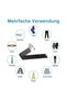 Clothes hangers, trouser hangers, 20-pack, metal, open design, with anti-slip coating, suitable for hanging trousers, scarves, jeans, towels, etc. - 5