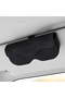 2-Piece Car Sun Visor Sunglasses Organizer, Hidden Closure Design, Protective Glasses Organizer, Unisex Car Sun Visor Accessory - Black