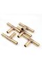 5 Brass Hose Fittings, 10mm - Tee-T - Fuel/Air Hose Fittings - T-Connectors - 5
