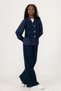 Girl's Casual Denim Vest, Jean Shirt, Pants 3-Piece Combination Set 1806