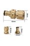 Quick-connect hoses, 3/4 inch threaded garden hose quick connectors, leak-free water hose quick-connect fittings, male and female - 2-pack - 2