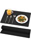Silicone Draining Mat with Integrated Grooves 30x40cm, Non-slip, Heat-resistant, Dishwasher-safe - Black