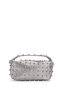 Trok Detailed Chain Strap Women's Crossbody Bag Romeo Silvery Silver