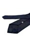 Navy Blue Green Brown Motif Pattern Classic Tie with Handkerchief Kk13965 - 3