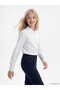 Esvab • Modern & Distinctive Devrik Roba Collar Girls' Pique T-Shirt - 3