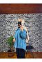 Striped Kimono with Button Detail on the Front, Standard Size. - 4
