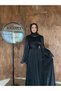 Fairy Spanish Sleeves, Draped Bust, Waist Detail, Chiffon Hijab Evening Dress - 3