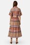 Women Allover Print Shirt Dress, Multicolor - 3