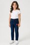 Kids Girl Embroidered Jeans, Wash Blue