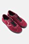Men Sport Low Creeper Lace Up Skateboarding Shoes, Maroon - 2