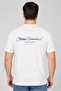 Men Crew Neck Short Sleeve Brand Logo T-Shirt, Off White - 2