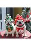 (ec211ec215 Size S)Pet Christmas Costumes, Reindeer-Themed, Hat, Drool Bib, and Apron; Fall/Winter Outfits for Cats and Dogs; Suitable for Small Dogs, Puppies, and Cats - 4