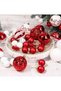 (ec27)42-piece Christmas Painted Ball Gift Sets, Christmas Tree Ornament Sets, suitable for Christmas trees, outdoor gardens, and indoor holiday decorations - 6