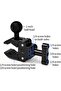 1-inch ball head for photography, universal adjustment, metal crab clamp, sturdy grip, multi-functional desktop camera stand. - 3