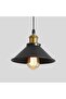 Industrial Style Metal Pendant Light, Ceiling Light, Island Lamp with Bulb, 3000K Warm Light, Height Adjustable, 22 cm Diameter