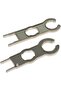 Solar energy connector key, metal, aluminium, zinc