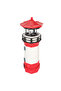 Solar-powered lighthouse, 360° rotating, durable, resin-made LED garden light, suitable for balconies and lawns. - 2
