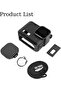 Silicone Protective Case Set with Battery Cover & Lanyard for GoPro Hero 4K (Black) - 2