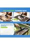 Electric BBQ Cleaning Brush with Detachable Head, 180° Rotating Stainless Steel Wire Scraper, Low Noise, Black - 3