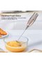 Electric Stainless Steel Milk Frother - Cordless Hand Mixer for Hot & Cold Milk, Cappuccino and Latte Macchiato - 2