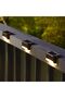 A set of 16 waterproof solar lights, suitable for fences, stairs, patios, and walkways (brown and white light). - 4
