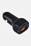 PD Car Charger Dual Ports 38 W, Black - 4