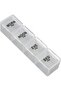 Monthly pillbox - Large capacity compartments - Portable - 4 times daily - Detachable pillbox - 5