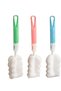 Suitable for 3-Piece Cleaning Brush Mushroom-Head Long Porous Sponge Strong Adsorption Wine Glasses Bottles