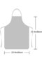 Adjustable waterproof men's black personalized barbecue apron - 4