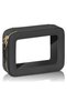 Soda Candy Transparent Makeup Bag, Travel Toiletry Bag, Waterproof Portable Cosmetic & Skincare Bag with Gold Zipper, Black