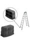 2-pack universal rubber stair mats, anti-slip ladder mats, replacement ladder mats, durable safety mats, black. - 2