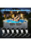 6-Piece Solar Pool & Pond Lights, Outdoor LED Lights for Garden, Steps, Patio & Deck Decoration - 5