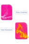 Heat-Resistant Silicone Mat Sleeve for Straighteners & Curling Irons, Hair Dryer Holder Safe Protective Organizer, Pink Red - 4