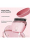 Cordless mini hair straightener with heated comb, heats up quickly, 3 adjustable speeds, ideal for travel and home use (pink). - 4