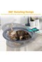 Cat desk hammock - Suspended cat bed - 360° rotating cat desk hammock - With removable cover - Maximum weight capacity 20 kg - 3