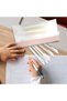 8-pack of clear zipper pencil bags, multi-purpose zipper pencil bags, cosmetic bags, stationery, classroom, and office storage bags (4 colors) - 3
