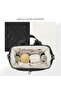 Diaper Backpack with Changing Pad & Laptop Sleeve – Water-Repellent Baby Nappy Bag, Black - 3