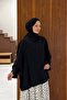 Black Asymmetrical Bat Sleeve Clara Blouse - 6